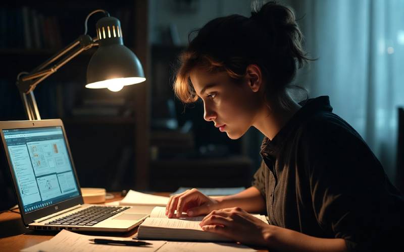 Studying for chimney certification exam